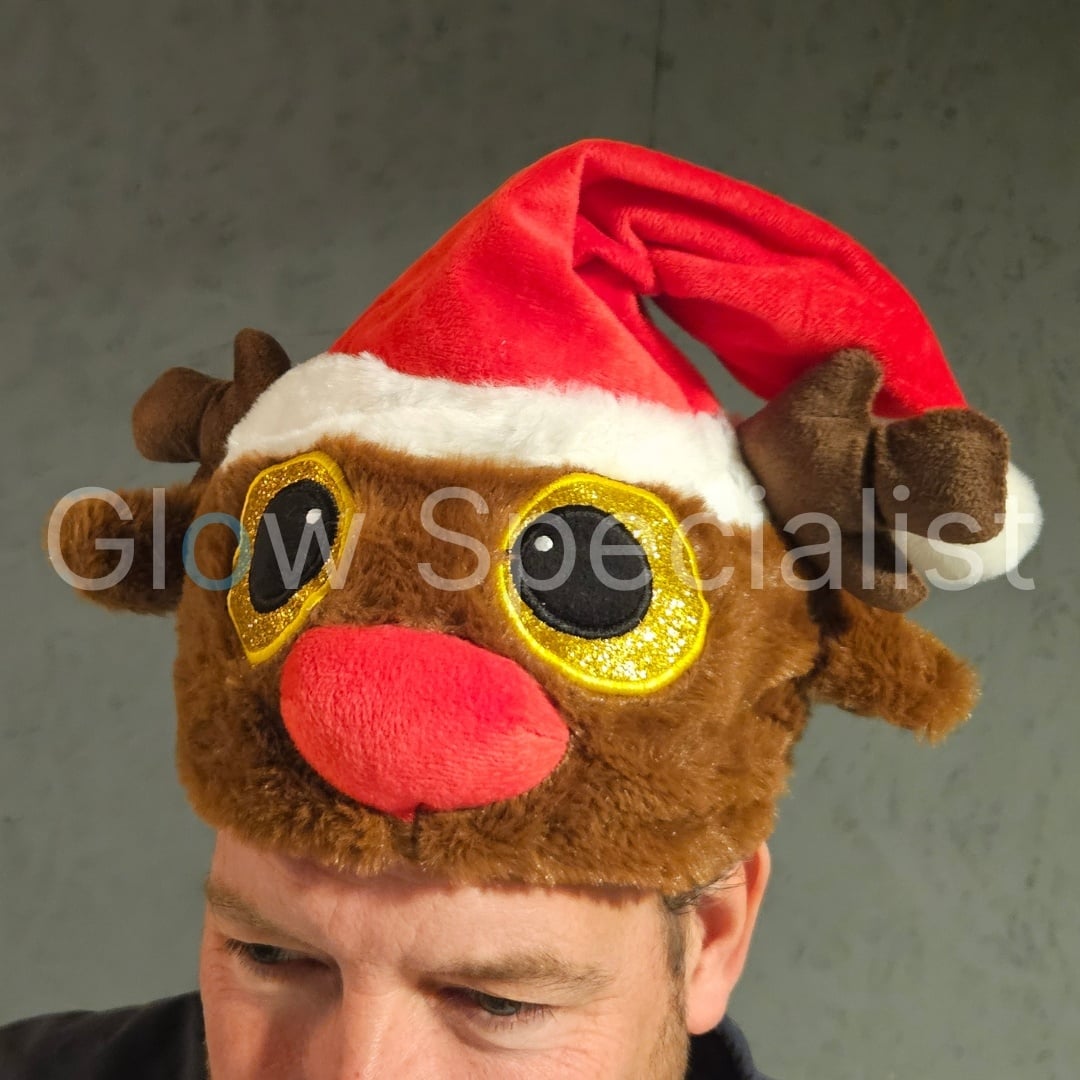Deens Pluche kerstmuts Rood - www