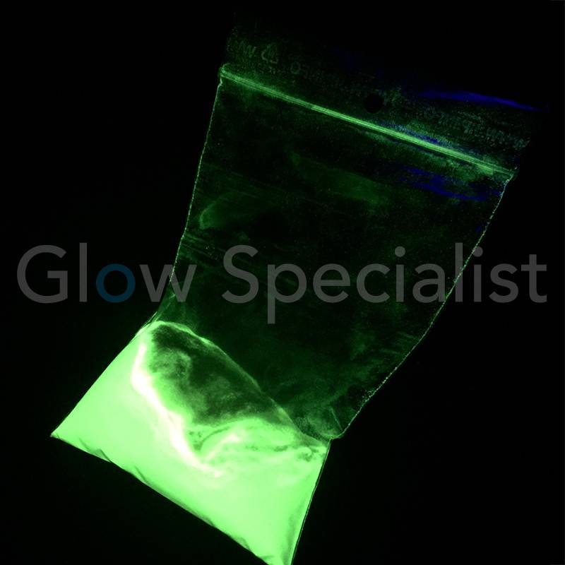 GLOW IN THE DARK PIGMENT 50 GRAM Water coated Glow Specialist