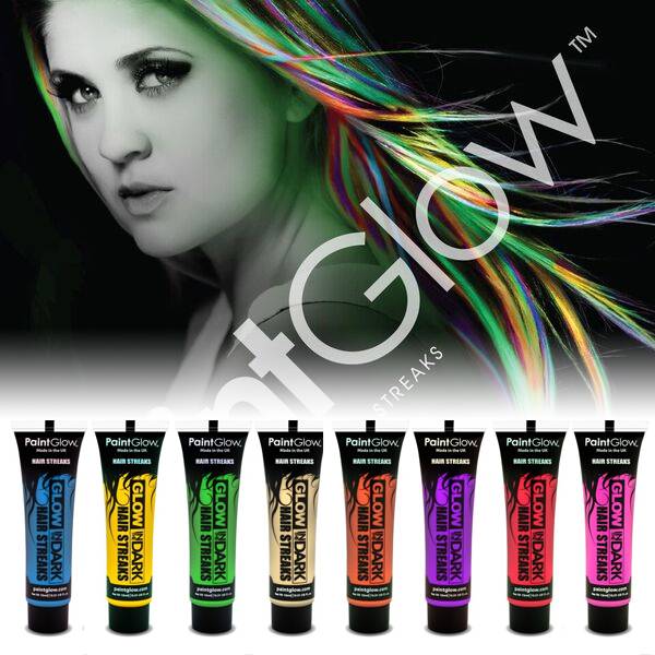 Paintglow Glow In The Dark Hair Streaks Glow Specialist Glow Specialist