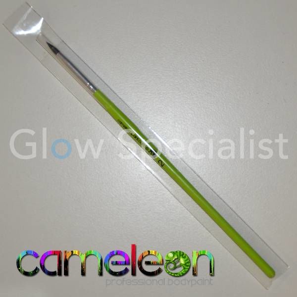 CAMELEON BRUSH - ROUND POINT - NR 2 - LONG GREEN HANDLE
