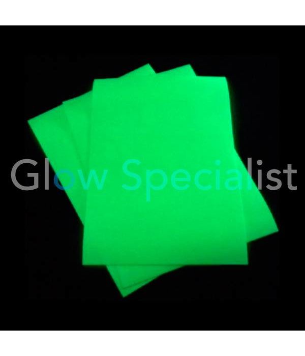 GLOW IN THE DARK A4 ADHESIVE SHEET Glow Specialist Glow Specialist