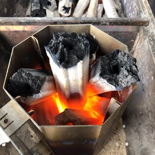 Roasted Hexagon Charcoal Briquettes