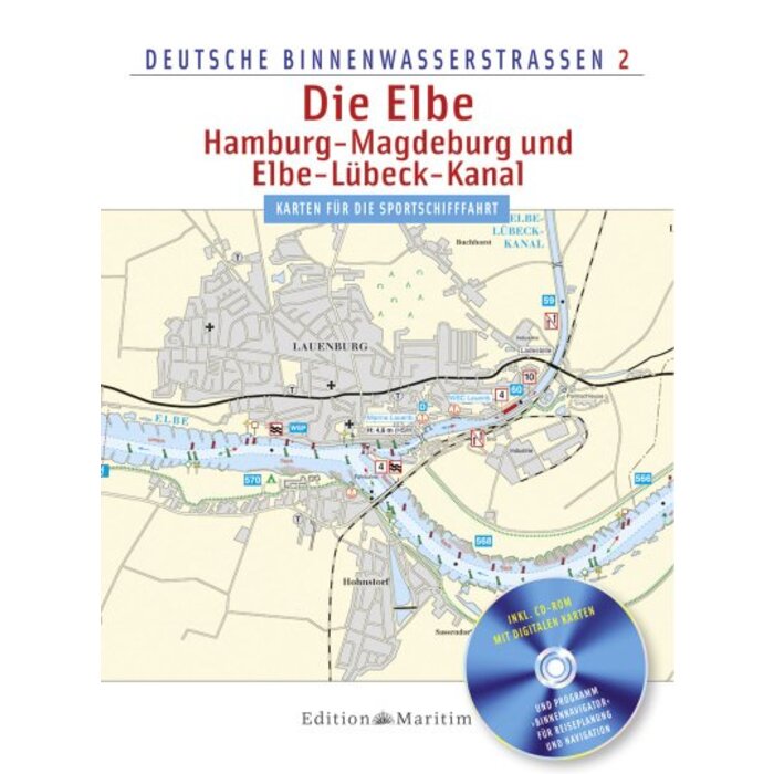 Delius Klasing Vaarkaart Duitsland – Elbe, Hamburg, Magdeburg en Elbe-Lübeckkanaal
