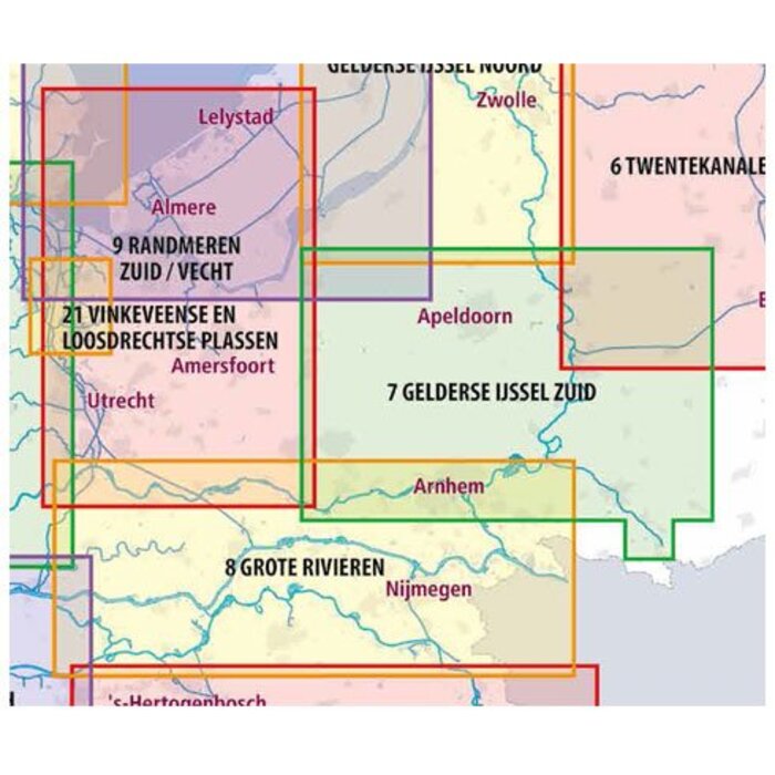 ANWB vaarkaarten ANWB Waterkaart 9 - Randmeren-Zuid/Vecht