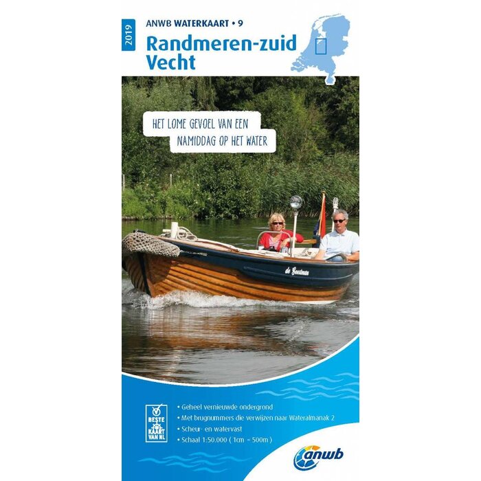 ANWB vaarkaarten ANWB Waterkaart 9 - Randmeren-Zuid/Vecht