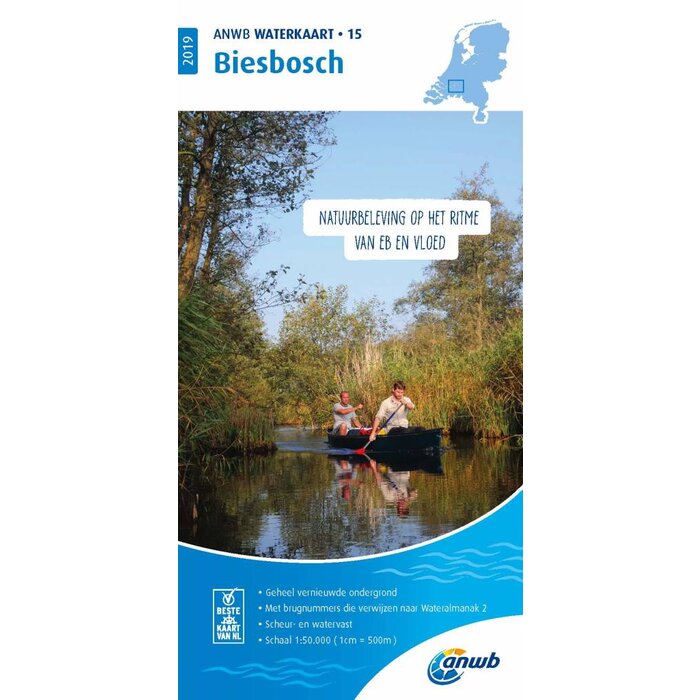 ANWB vaarkaarten ANWB Waterkaart 15 - Biesbosch