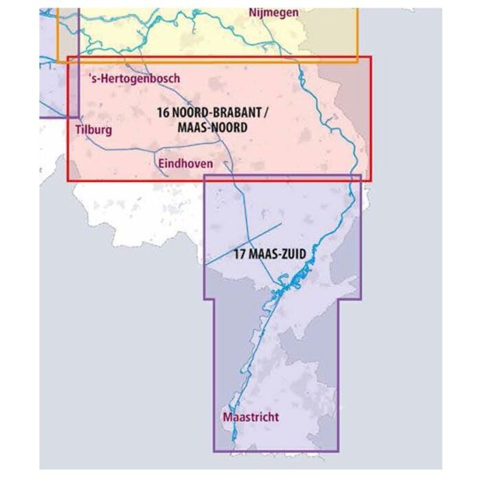 ANWB vaarkaarten ANWB Waterkaart 17 - Maas-Zuid