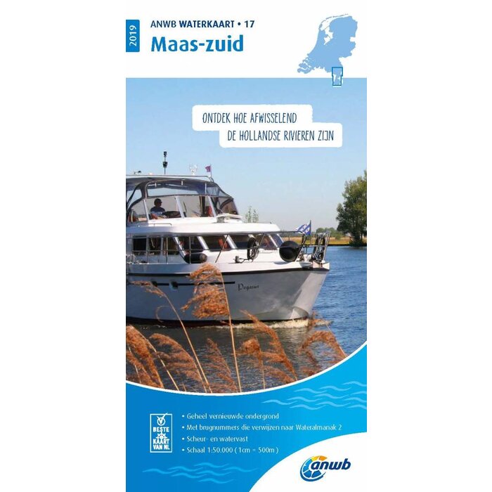 ANWB vaarkaarten ANWB Waterkaart 17 - Maas-Zuid