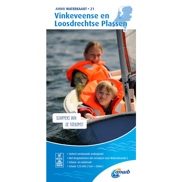 ANWB vaarkaarten ANWB Waterkaart 21 - Vinkeveense Plassen