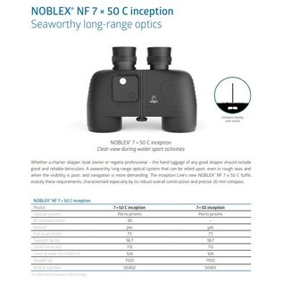 Noblex marine Verrekijkers Noblex NF 7x50  inception zonder kompas