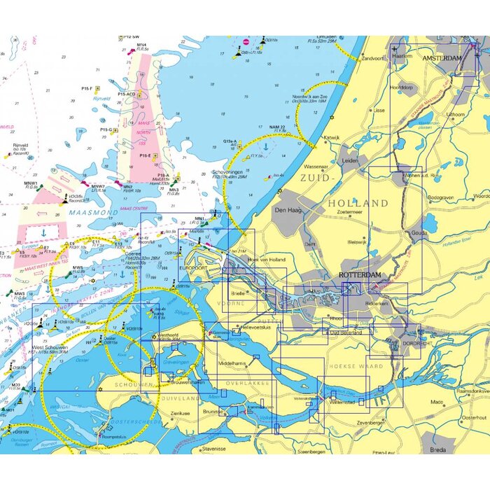 NV Charts NV VERLAG Atlas NL4 - Vaarkaart Rijn en Maasgebied
