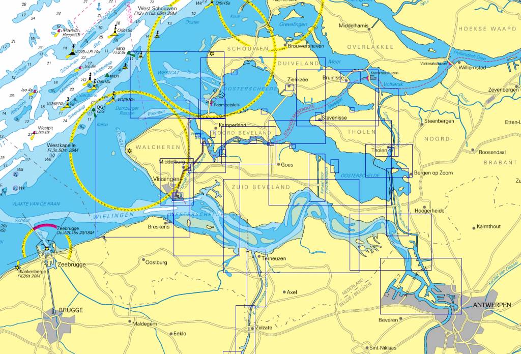 Vaaratlas NL5 - Ooster- en Westerschelde - Watersport Almanak webshop