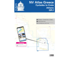 NV Charts NV Vaarkaart Griekenland GR2 : Cycladen naar Kreta en Athene