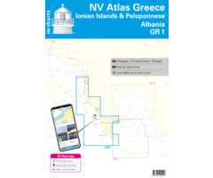 NV Charts NV Vaarkaart Griekenland GR1 : Ionische eilanden en Peloponnesos - Albanië