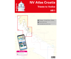 NV Charts NV Vaarkaart Kroatië HR2 , Vodice tot Dubrovnic