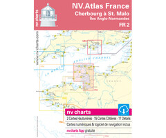 NV Charts NV Vaarkaart Frankrijk FR2  Cherbourg tot St. Malo