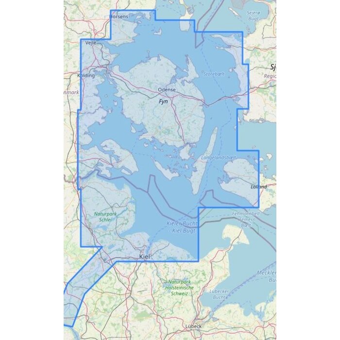 NV Charts Vaarkaart Fünen - Kieler bocht