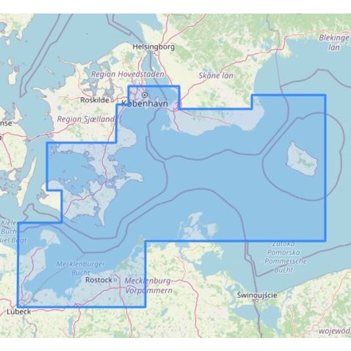 NV Charts Vaarkaart Oostzee Lubecker Bocht-Bornholm