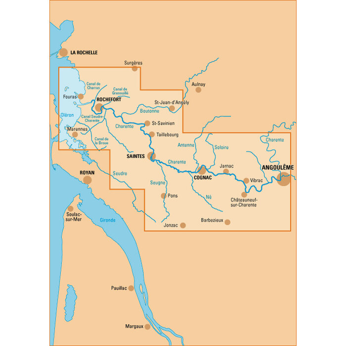 Editions du Breil Vaarkaart Charente - Editions du Breil no. 6