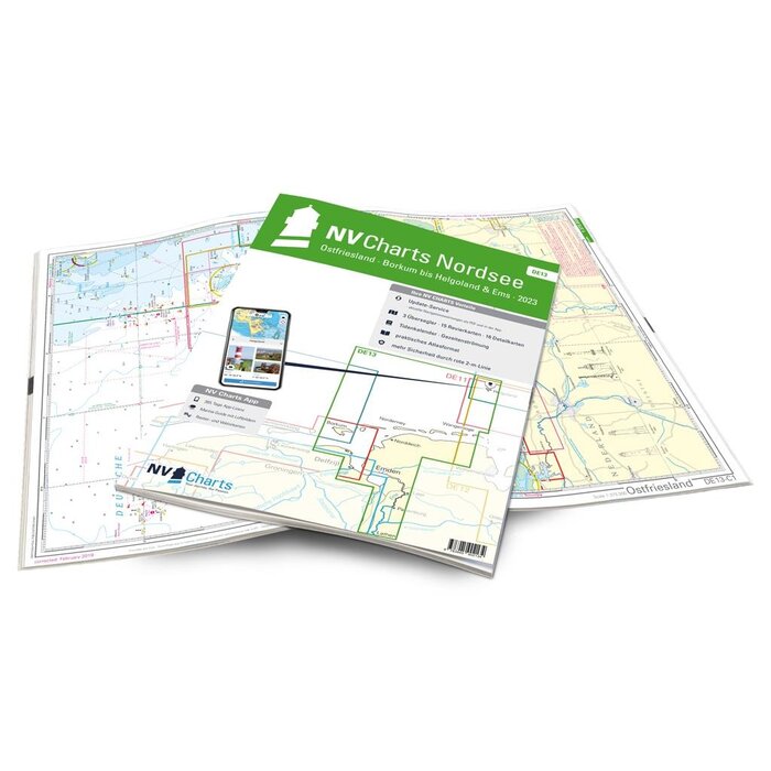 NV Charts Duitsland DE 13 – Ostfriesland – Borkum tot Helgoland en Eems