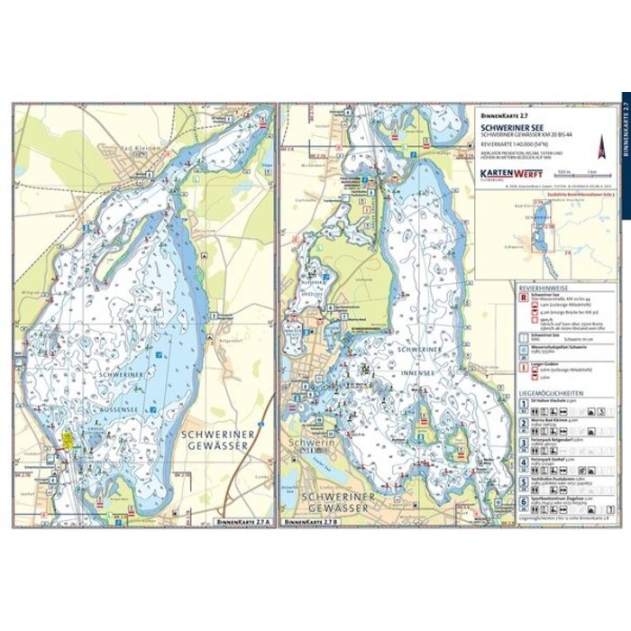 Kartenwerft Kartenwerft Binnenkaart Atlas 2: Mecklenburgische Seenplatte