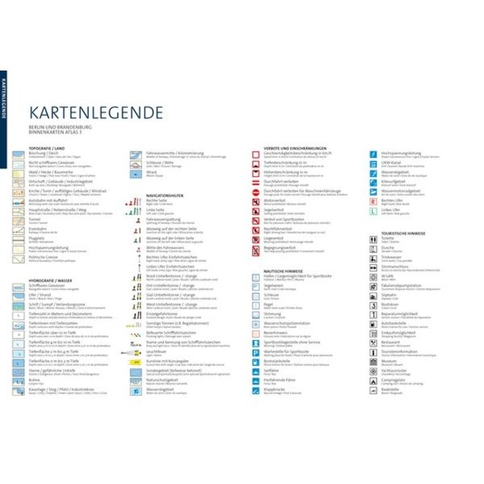 Kartenwerft Kartenwerft Binnenkaart Atlas 3: Berlijn en Brandenburg
