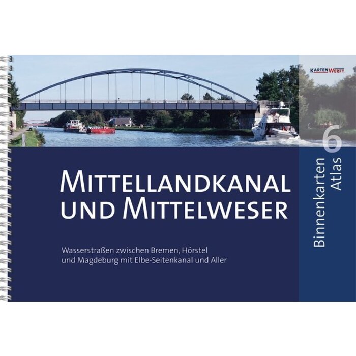 Kartenwerft Kartenwerft Binnenkaart Atlas 6: Mittellandkanal en Mittelweser