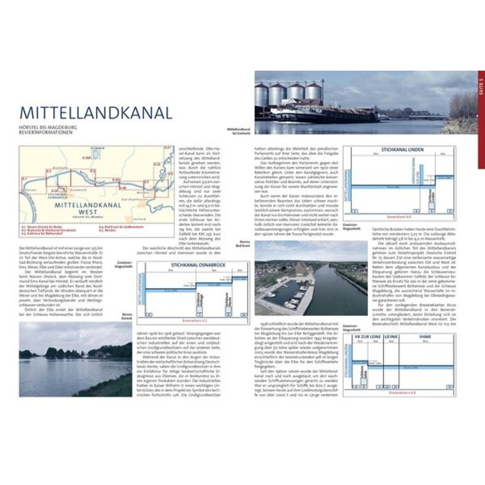 Kartenwerft Kartenwerft Binnenkaart Atlas 6: Mittellandkanal en Mittelweser