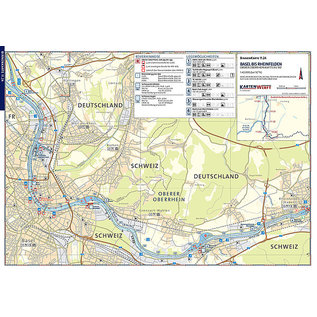 Kartenwerft Kartenwerft Binnenkaart Atlas 11: Oberrhein en Neckar