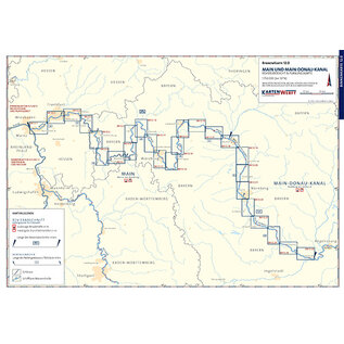 Kartenwerft Kartenwerft Binnenkaart Atlas 12: Main en Main-Donau-Kanal