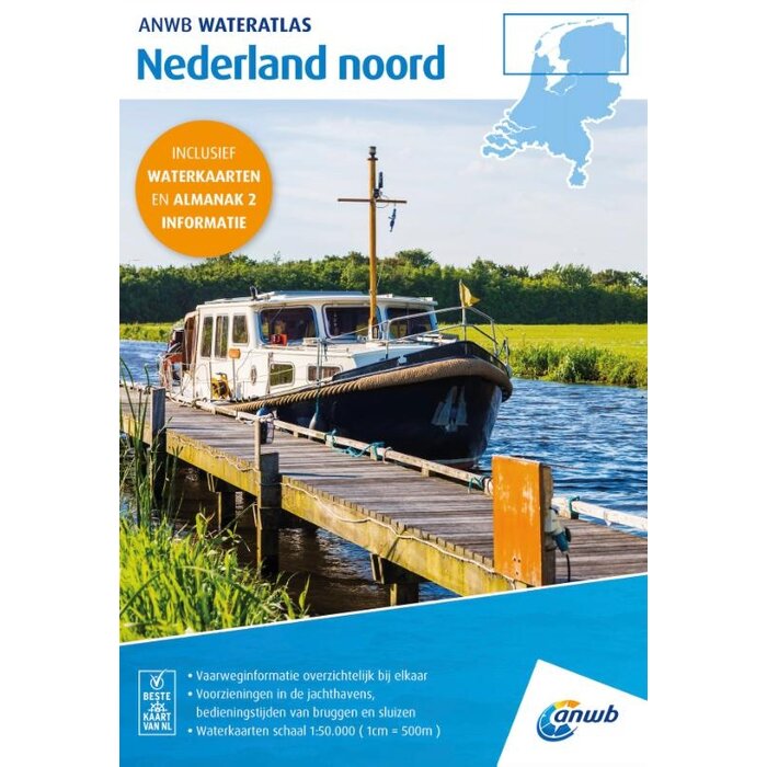 ANWB vaarkaarten ANWB Wateraltas Nederland-Noord