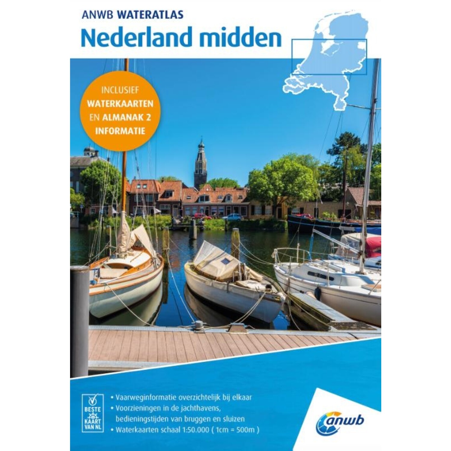 ANWB Wateratlas Nederland-Midden - Watersport Almanak webshop