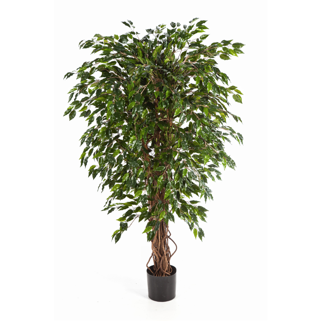 Plante Artificielle Ficus De 78 Cm Avec Pot Tressé - Fausse Plante D'intérieur Réaliste Pour Salon, Bureau, Décoration Verte Sans Entretien