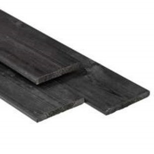 Grenen schuttingplank | 1.6x14.cm (16x140mm) | zwart gecoat
