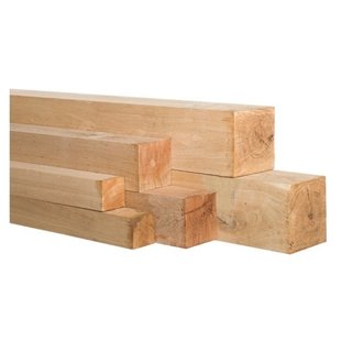 Eikenhout | balk | 10x10cm (100x100mm) | 3.00m