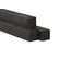 Houthandel Bos H2H paal | Hardhout-Douglas | zwart gecoat