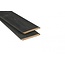 Halfhouts rabat | Zwart gecoat | 1.8x19.5cm (18x195mm)