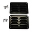 Ventilatierooster | 130x90mm | 2 stuks | ZWART