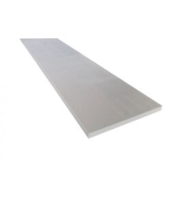 Boeideel | 1.8x23.5cm (18x235mm) | Thermo Ayous | wit gegrond | FSC100% | 5.90m