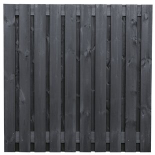 Tuinscherm Stuttgart | 21 planks | zwart