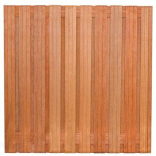 Tuinscherm Dronten | 21 planks | Hardhout