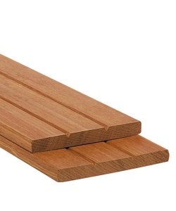 Schuttingplank Hardhout | Keruing | 1.6x14.5cm (16x145mm)