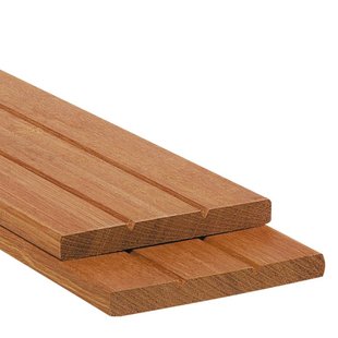 Schuttingplank Hardhout | Keruing | 1.6x14.5cm (16x145mm)