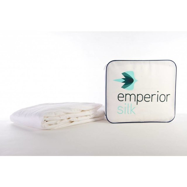 Zomerdekbed 100% wildzijde met katoenen tijk