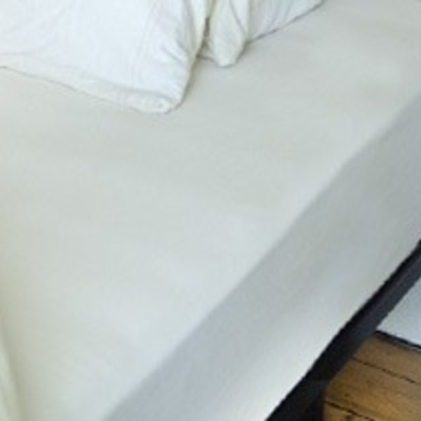 Hoeslaken van 100% katoen met diepe zakken, ultrazachte lakens voor eenpersoons, dubbele, vol, kingsize bedden met elastiek rondom, 1-delig, Twin XL-onderkant