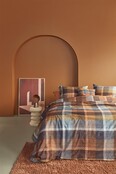 Bedding House Brett dekbedovertrek terra Bedding House Brett dekbedovertrek terra
