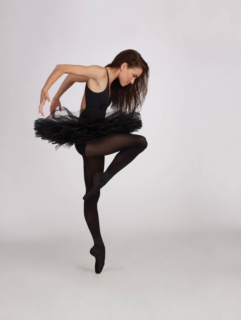 knop Mevrouw Samengroeiing Capezio 10931 Adult Practice Ballet Tutu met Broekje 7 laags Zwart |  Flashdance.nl