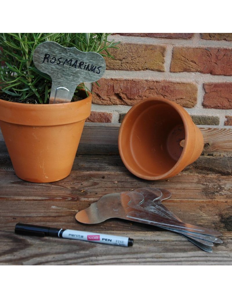 Esschert Design 6 plantenstekers met watervaste stift