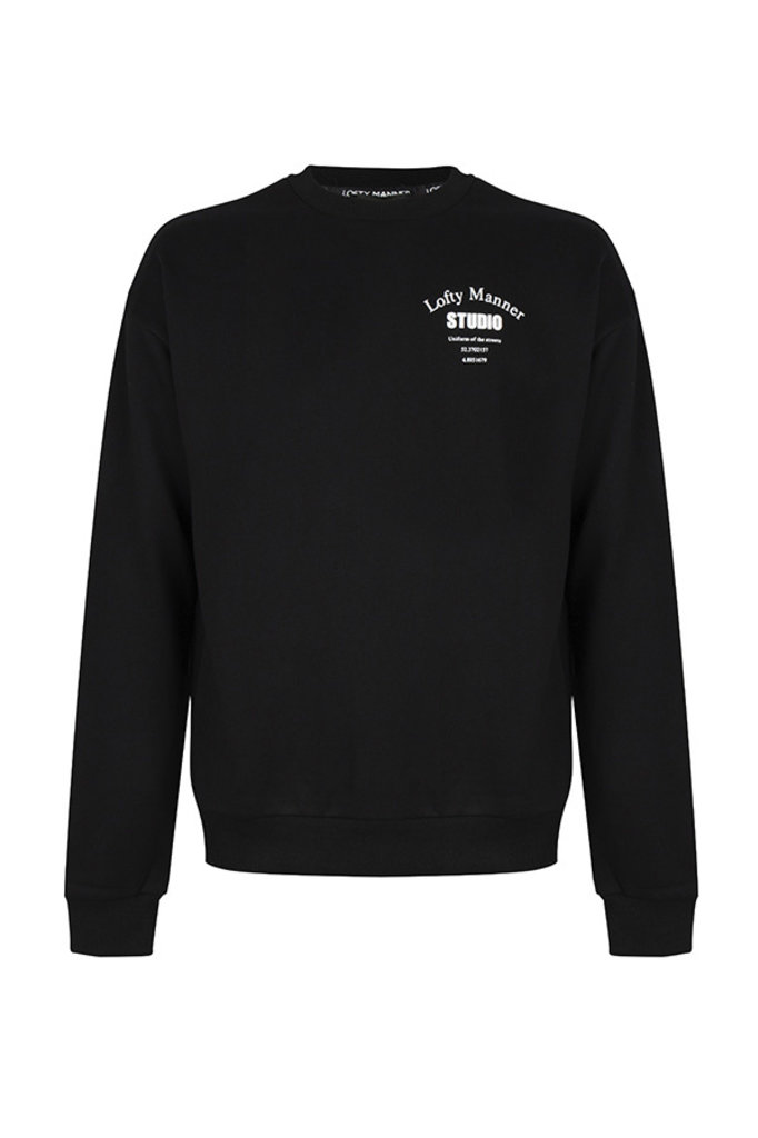 Lofty Manner Jaydon-Black Studio sweater