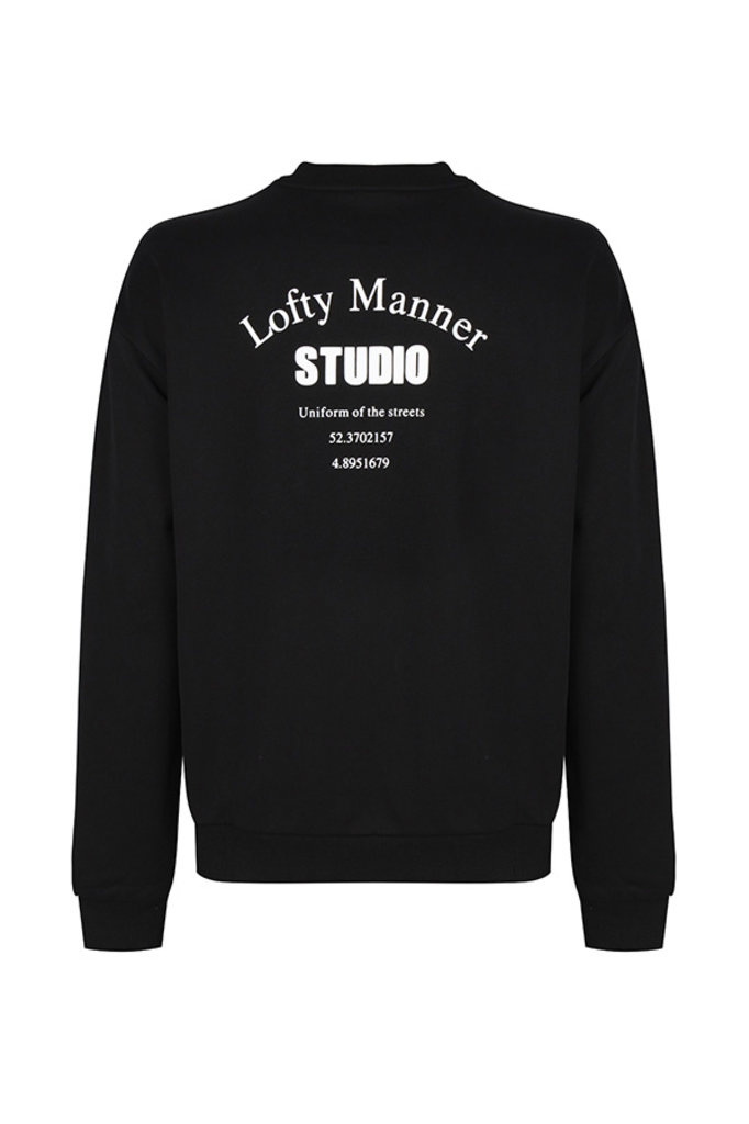 Lofty Manner Jaydon-Black Studio sweater